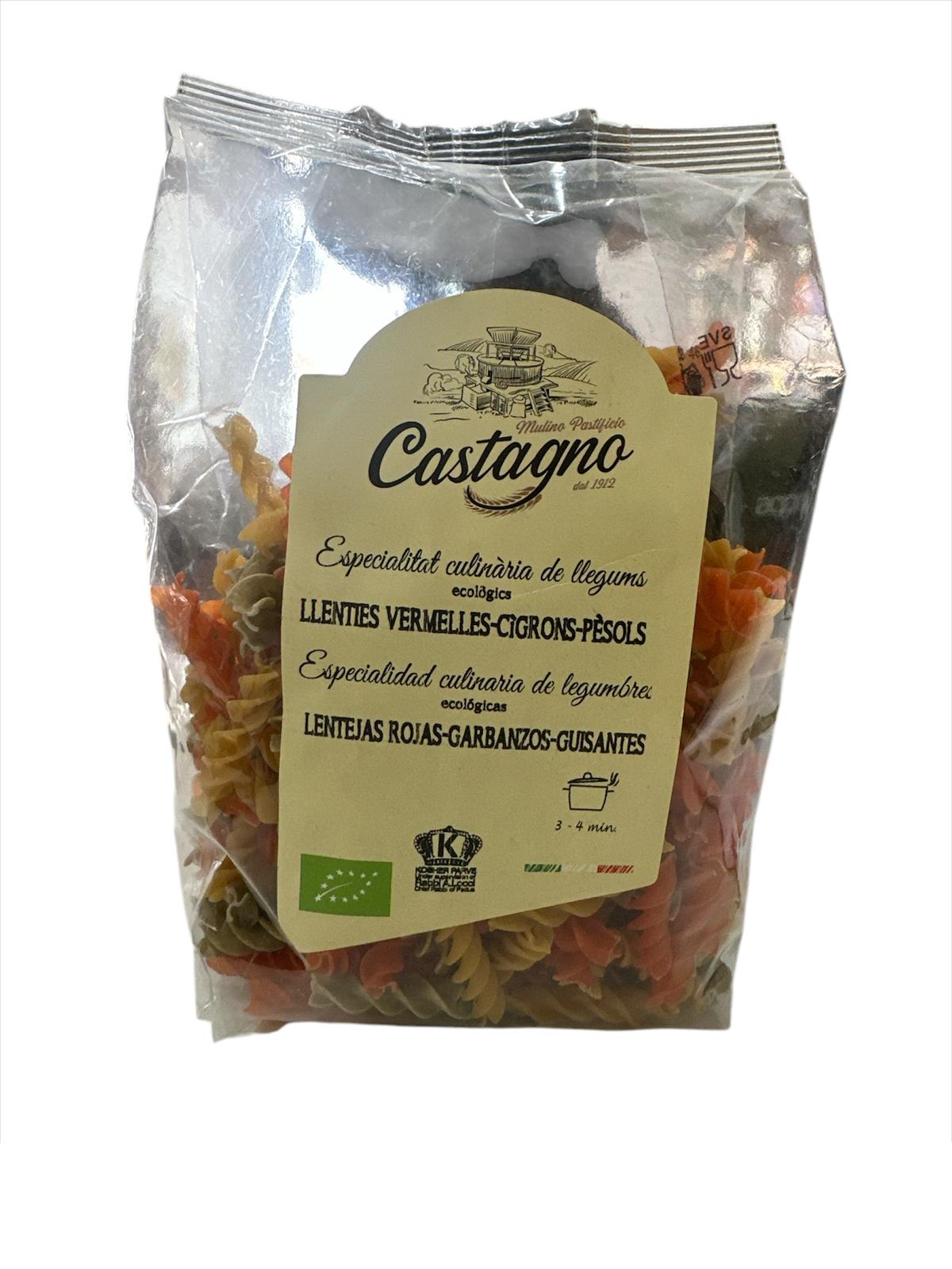 ESPIRALES LENTEJA ROJA-GARBANZOS-GUISANTES CASTAGMO