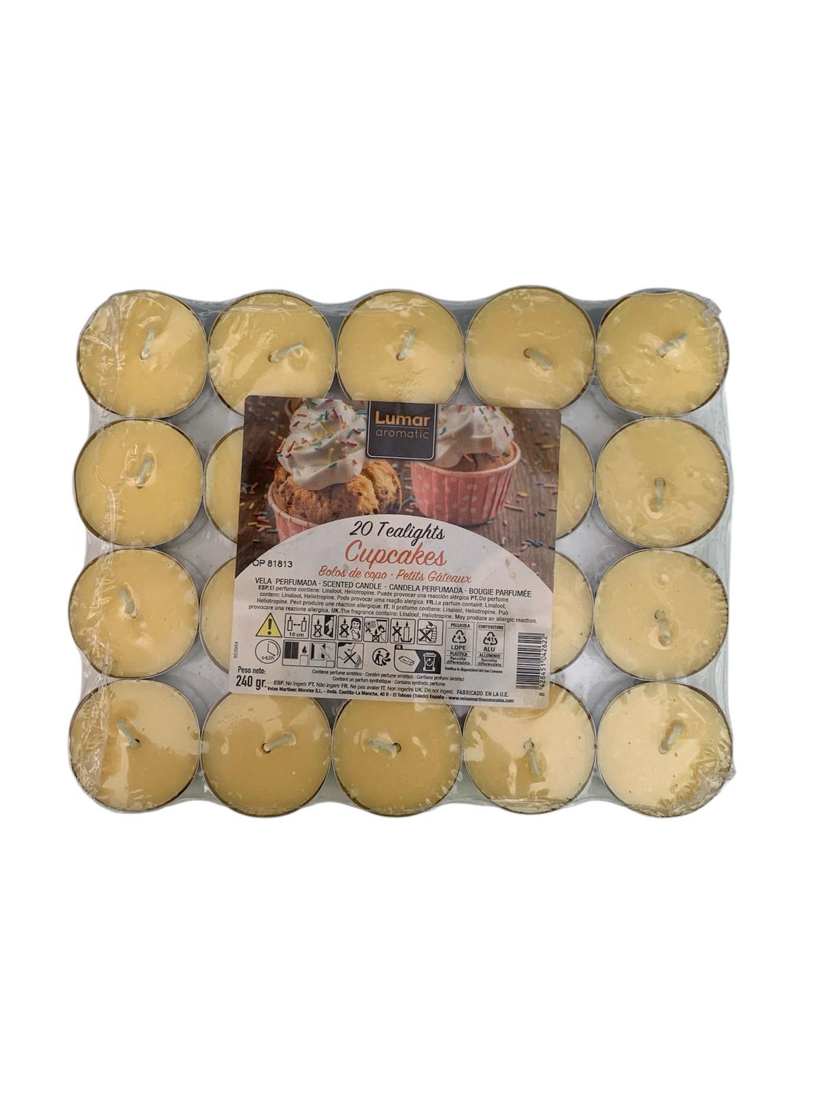 PACK 20 VELAS CUPCAKES