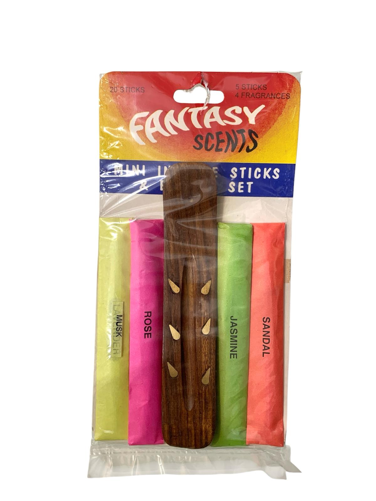 PACK 5 INCIENSO CON TABLA PORTA INCIENSO