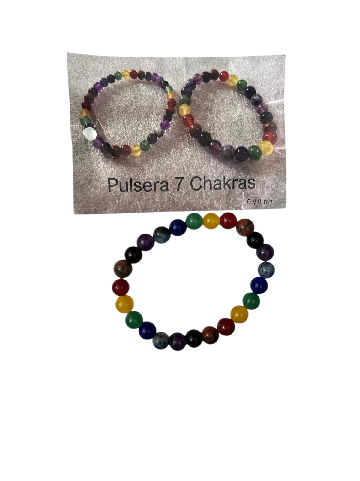 PULSERA MINERAL 7 CHAKRAS
