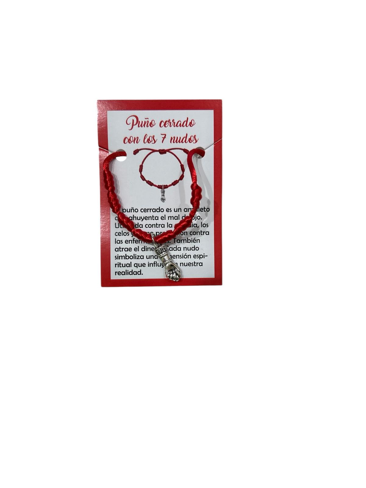 PULSERA 7 NUDOS Y PUÑO DE ACERO INOXIDABLE