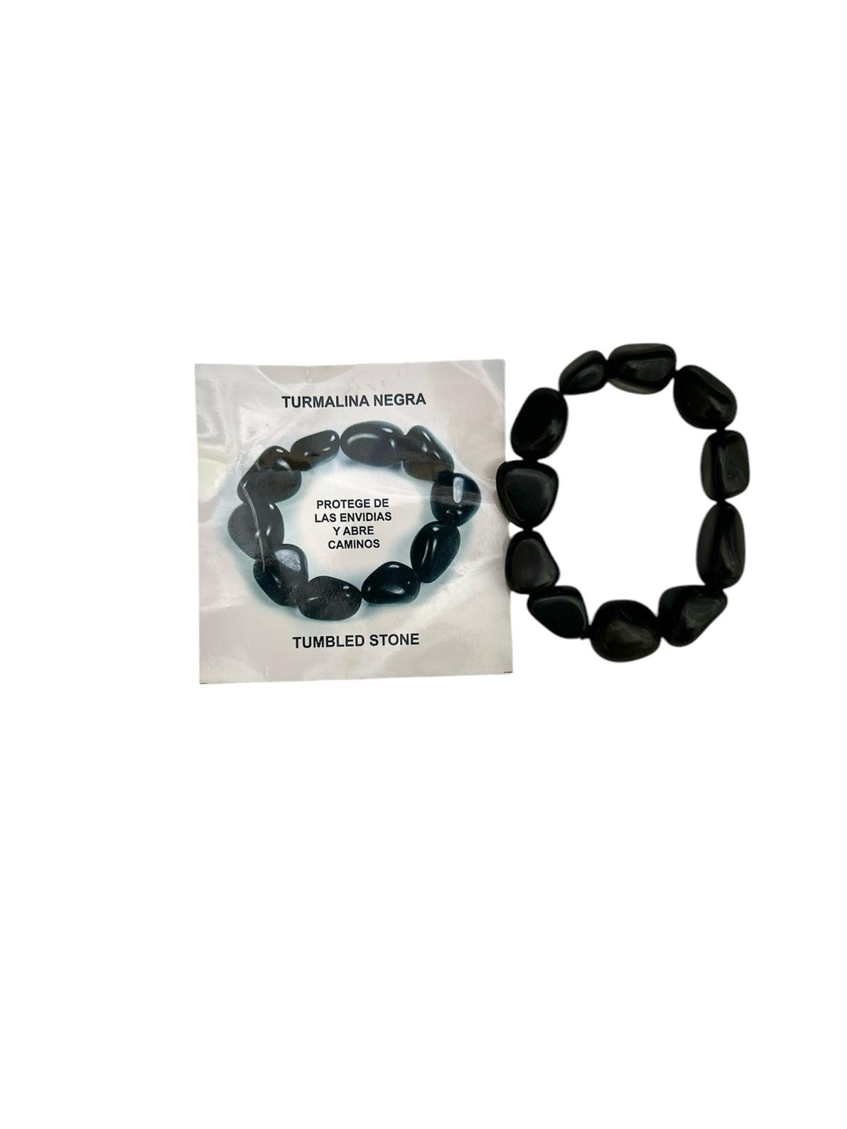 PULSERA MINERAL TURMALINA NEGRA
