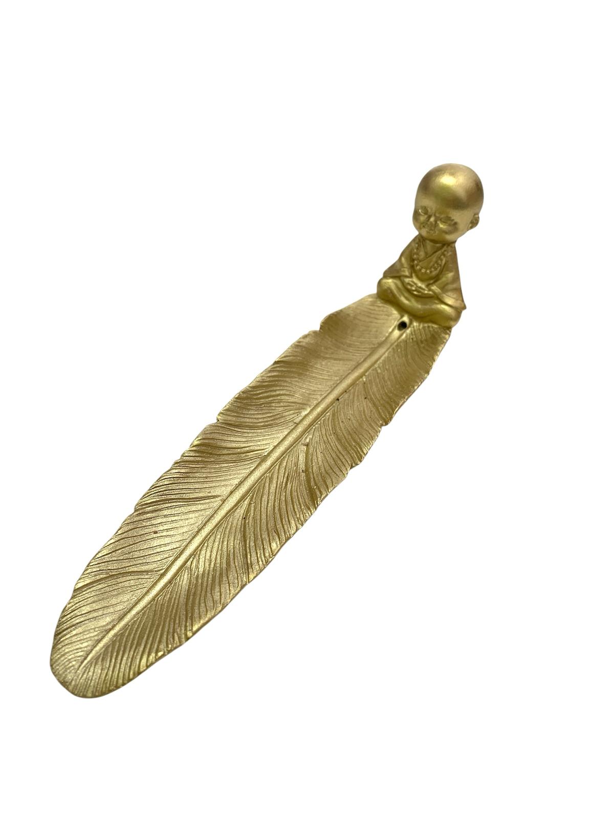 PORTA INCIENSO DORADO BUDA