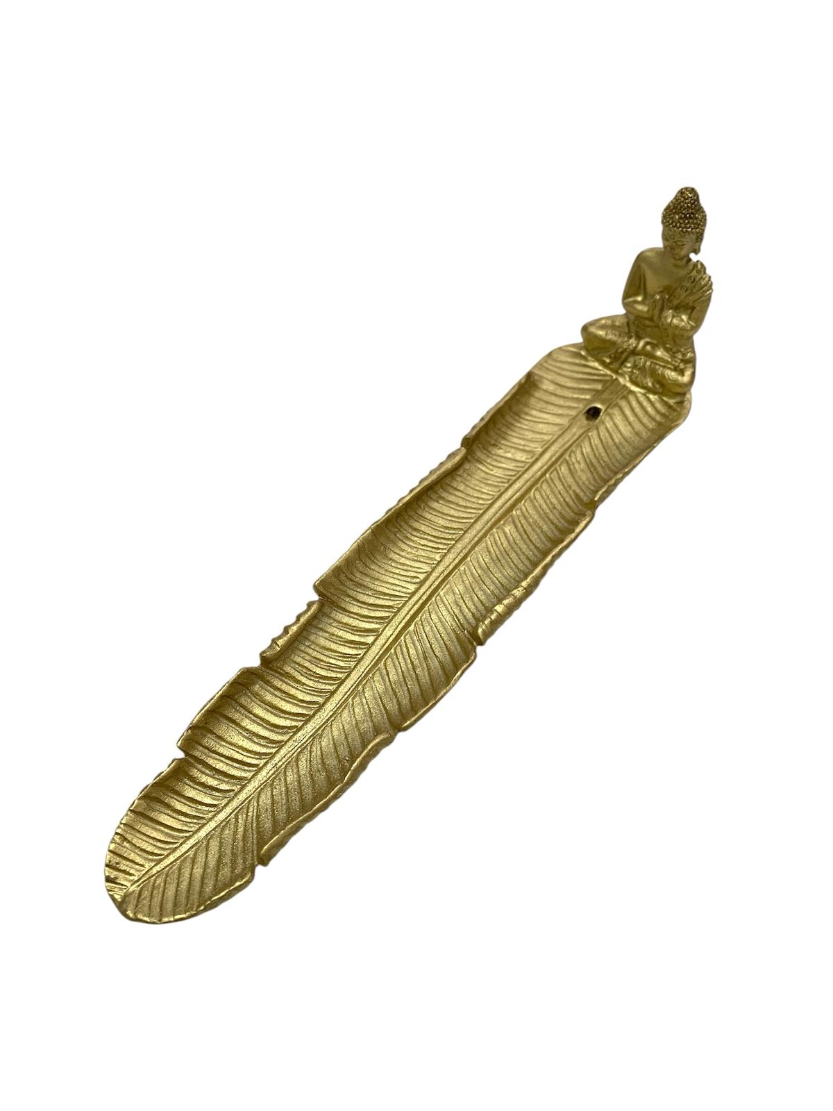PORTA INCIENSO DORADO BUDA