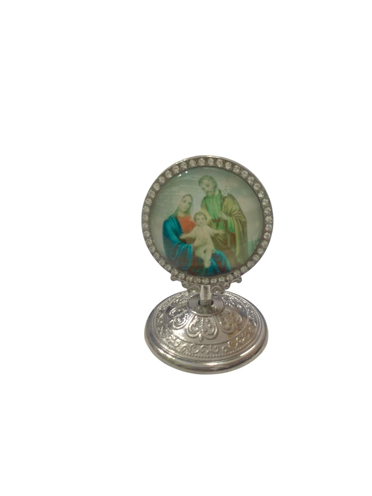 FIGURA RELIGIOSA CON SOPORTE DE METAL