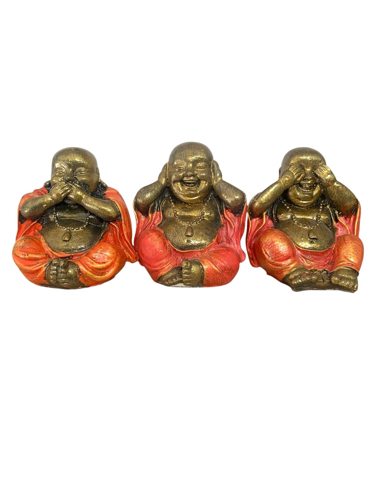 FIGURA DECORATIVA TRES BUDAS VER-OIR-CALLAR