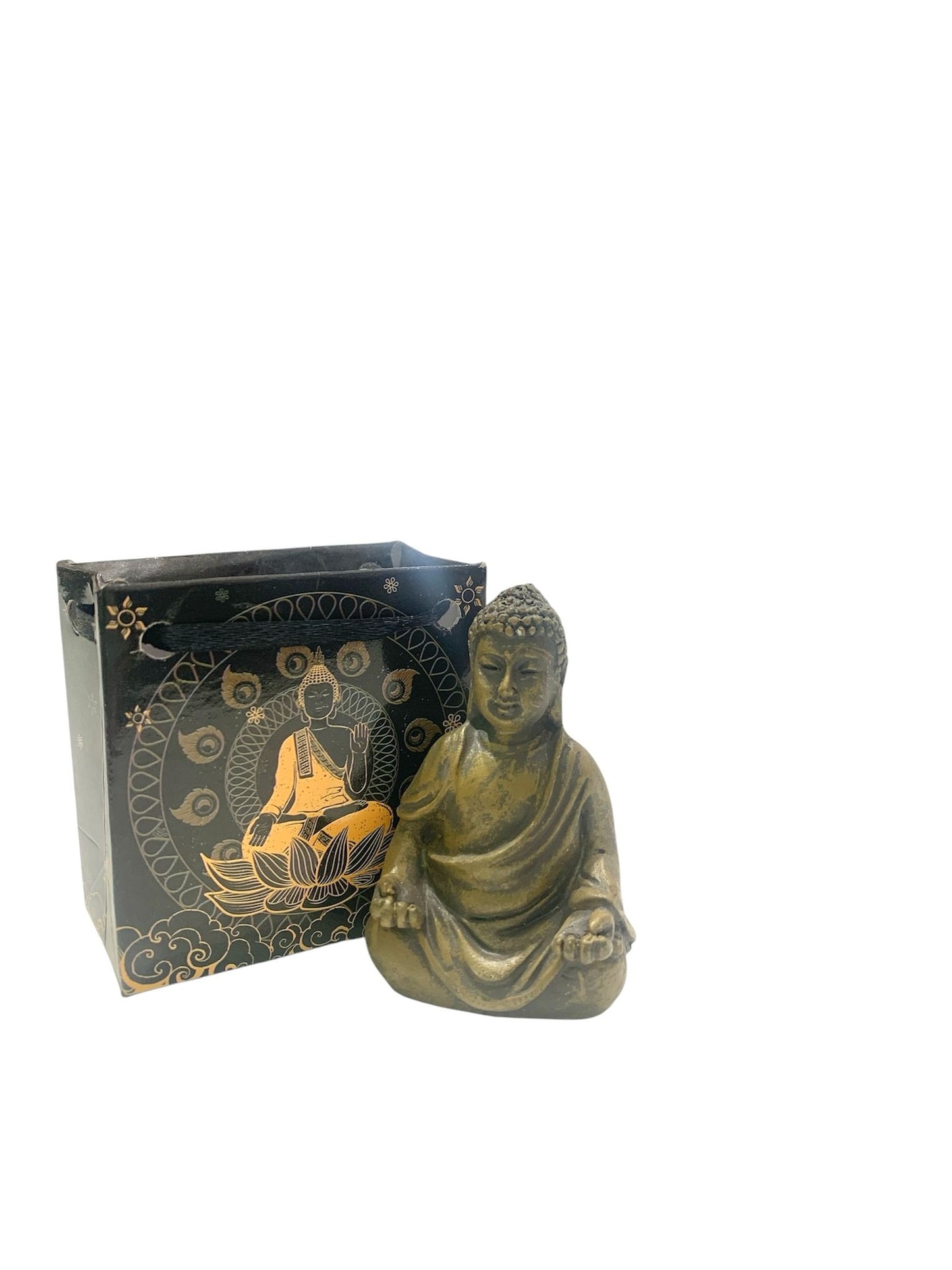 FIGURA MINI  BUDA TAHILANDES  Y BOLSA DE REGALO