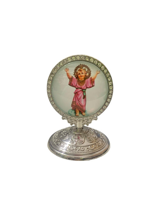 FIGURA RELIGIOSA CON SOPORTE DE METAL